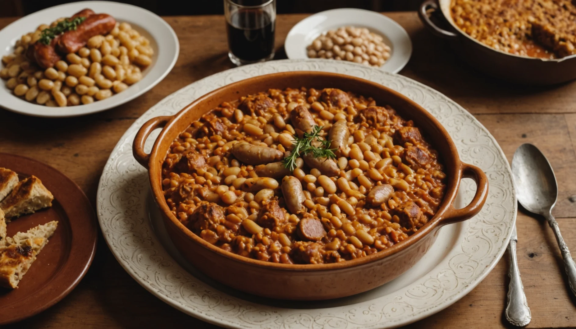 cassoulet et vin